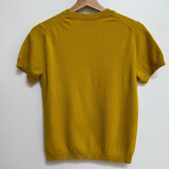 Everlane 100% Cashmere Short Sleeve Crew Neck Sweater - Picture 6 of 12
